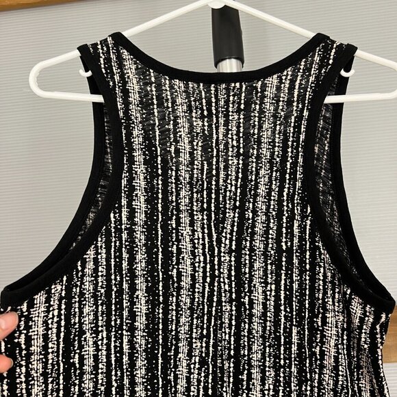 NWOT Rag & Bones Jeans Black White Abstract Stripe Tank Top‎ Sz S - Picture 6 of 12